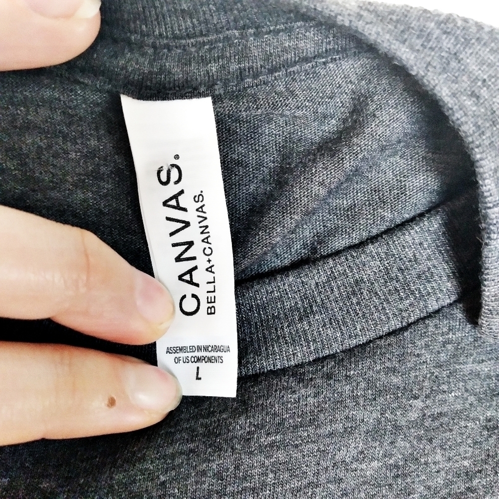 Bella Canvas Feed Me Tacos Gray Graphic Tee - Picture 7 of 7